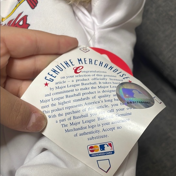 Genuine Merchandise Cardinals Bear with Red Cap - Picture 5 of 6